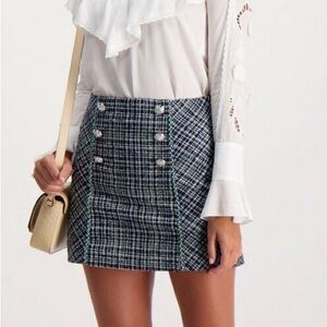 NWT Veronica Beard Tweed Skirt
